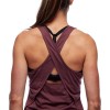 Camiseta de tirantes para mulleres Splitter Tank Black Diamond - Cherrywood-Carbon Stripe