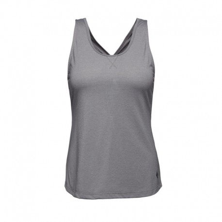 Camiseta de tirantes feminina Splitter Tank Black Diamond - Pewter-Steel Grey Stripe