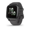 Garmin Venu Sq 2 kello - harmaa tummanharmaalla silikonirannekkeella - 010-02701-10