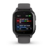 Garmin Venu Sq 2 kello - harmaa tummanharmaalla silikonirannekkeella - 010-02701-10