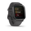 Garmin Venu Sq 2 kello - harmaa tummanharmaalla silikonirannekkeella - 010-02701-10