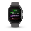 Garmin Venu Sq 2 kello - harmaa tummanharmaalla silikonirannekkeella - 010-02701-10