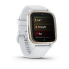 Garmin Venu Sq 2 -kello - Cream Gold valkoisella silikonirannekkeella - 010-02701-11