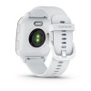 Garmin Venu Sq 2 -kello - Cream Gold valkoisella silikonirannekkeella - 010-02701-11