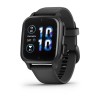 Venu Sq 2 Music Edition Garmin kello - harmaa mustalla silikonirannekkeella - 010-02700-10