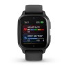Venu Sq 2 Music Edition Garmin kello - harmaa mustalla silikonirannekkeella - 010-02700-10