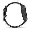 Venu Sq 2 Music Edition Garmin kello - harmaa mustalla silikonirannekkeella - 010-02700-10
