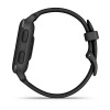 Venu Sq 2 Music Edition Garmin kello - harmaa mustalla silikonirannekkeella - 010-02700-10