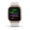 Venu Sq 2 Music Edition Garmin kello - Peach Gold ja norsunluunvärinen silikonihihna - 010-02700-11