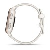 Venu Sq 2 Music Edition Garmin kello - Peach Gold ja norsunluunvärinen silikonihihna - 010-02700-11
