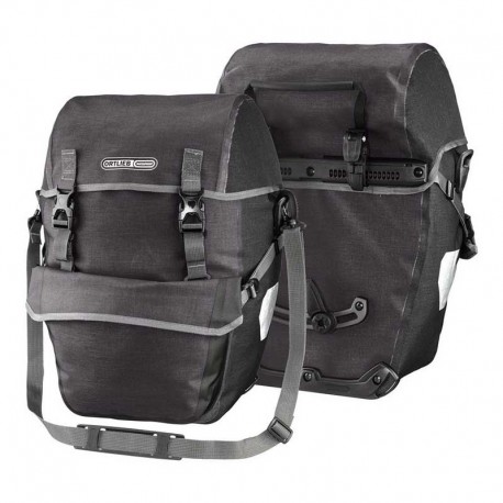 Par kovčkov Ortlieb Bike-Packer Plus - granit - črn
