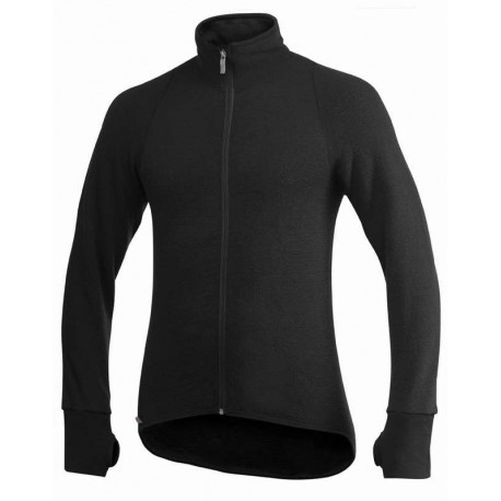 Woolpower 400 Full Zip Jacka / baslager - svart