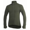 Woolpower 400 Full Zip Jacka / baslager - grön