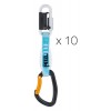 Pack 10 dégaines Djinn Steel Axess Petzl