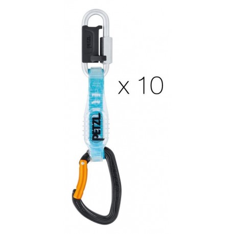 Pack 10 dégaines Djinn Steel Axess Petzl
