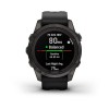 Fenix 7S Pro Garmin -kello - Sapphire Solar Edition, titaani, hiilenharmaa DLC mustalla hihnalla