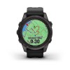 Fenix 7S Pro Garmin -kello - Sapphire Solar Edition, titaani, hiilenharmaa DLC mustalla hihnalla