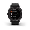 Fenix 7S Pro Garmin -kello - Sapphire Solar Edition, titaani, hiilenharmaa DLC mustalla hihnalla