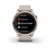 Fenix 7S Pro Garmin -kello - Sapphire Solar Edition, titaani, vaalea kulta, hiekkabeigellä rannekkeella vaalean kultaisella solj