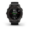 Fenix 7 Pro Garmin -kello - Sapphire Solar Edition, titaani, hiilenharmaa DLC mustalla hihnalla
