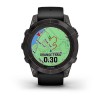 Fenix 7 Pro Garmin -kello - Sapphire Solar Edition, titaani, hiilenharmaa DLC mustalla hihnalla