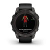 Fenix 7 Pro Garmin -kello - Sapphire Solar Edition, titaani, hiilenharmaa DLC mustalla hihnalla
