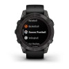 Fenix 7 Pro Garmin -kello - Sapphire Solar Edition, titaani, hiilenharmaa DLC mustalla hihnalla