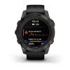 Fenix 7 Pro Garmin -kello - Sapphire Solar Edition, titaani, hiilenharmaa DLC mustalla hihnalla