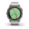 Fenix 7 Pro Garmin -kello - Sapphire Solar Edition, titaani, titaani harmaalla/oranssilla hihnalla