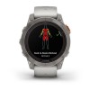 Fenix 7 Pro Garmin -kello - Sapphire Solar Edition, titaani, titaani harmaalla/oranssilla hihnalla