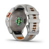 Fenix 7 Pro Garmin -kello - Sapphire Solar Edition, titaani, titaani harmaalla/oranssilla hihnalla
