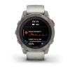 Fenix 7 Pro Garmin -kello - Sapphire Solar Edition, titaani, titaani harmaalla/oranssilla hihnalla