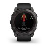Fenix 7X Pro Garmin -kello - Sapphire Solar Edition, titaani, hiilenharmaa DLC mustalla hihnalla
