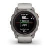 Fenix 7X Pro Garmin -kello - Sapphire Solar Edition, titaani, titaani harmaalla/oranssilla hihnalla