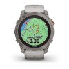 Fenix 7X Pro Garmin -kello - Sapphire Solar Edition, titaani, titaani harmaalla/oranssilla hihnalla