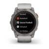 Fenix 7X Pro Garmin -kello - Sapphire Solar Edition, titaani, titaani harmaalla/oranssilla hihnalla