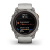 Fenix 7X Pro Garmin -kello - Sapphire Solar Edition, titaani, titaani harmaalla/oranssilla hihnalla
