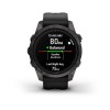 Garmin Epix Pro -kello - Sapphire Edition 42 mm, titaani, hiilenharmaa DLC mustalla hihnalla
