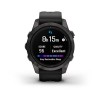 Garmin Epix Pro -kello - Sapphire Edition 42 mm, titaani, hiilenharmaa DLC mustalla hihnalla