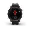 Garmin Epix Pro -kello - Sapphire Edition 42 mm, titaani, hiilenharmaa DLC mustalla hihnalla