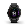 Garmin Epix Pro -kello - Sapphire Edition 42 mm, titaani, hiilenharmaa DLC mustalla hihnalla