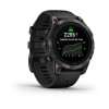 Garmin Epix Pro -kello - Sapphire Edition 47 mm, titaani, hiilenharmaa DLC mustalla hihnalla