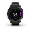Garmin Epix Pro -kello - Sapphire Edition 47 mm, titaani, hiilenharmaa DLC mustalla hihnalla