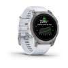 Garmin Epix Pro -kello - Sapphire Edition 47mm, titaani, hopea, valkoinen hihna