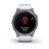Garmin Epix Pro -kello - Sapphire Edition 47mm, titaani, hopea, valkoinen hihna