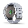 Garmin Epix Pro -kello - Sapphire Edition 47mm, titaani, hopea, valkoinen hihna