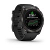 Garmin Epix Pro -kello - Sapphire Edition 51 mm, titaani, hiilenharmaa DLC mustalla hihnalla