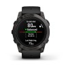 Garmin Epix Pro -kello - Sapphire Edition 51 mm, titaani, hiilenharmaa DLC mustalla hihnalla