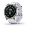 Garmin Epix Pro -kello - Sapphire Edition 51mm, titaani, hopea, valkoinen hihna