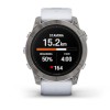 Garmin Epix Pro -kello - Sapphire Edition 51mm, titaani, hopea, valkoinen hihna